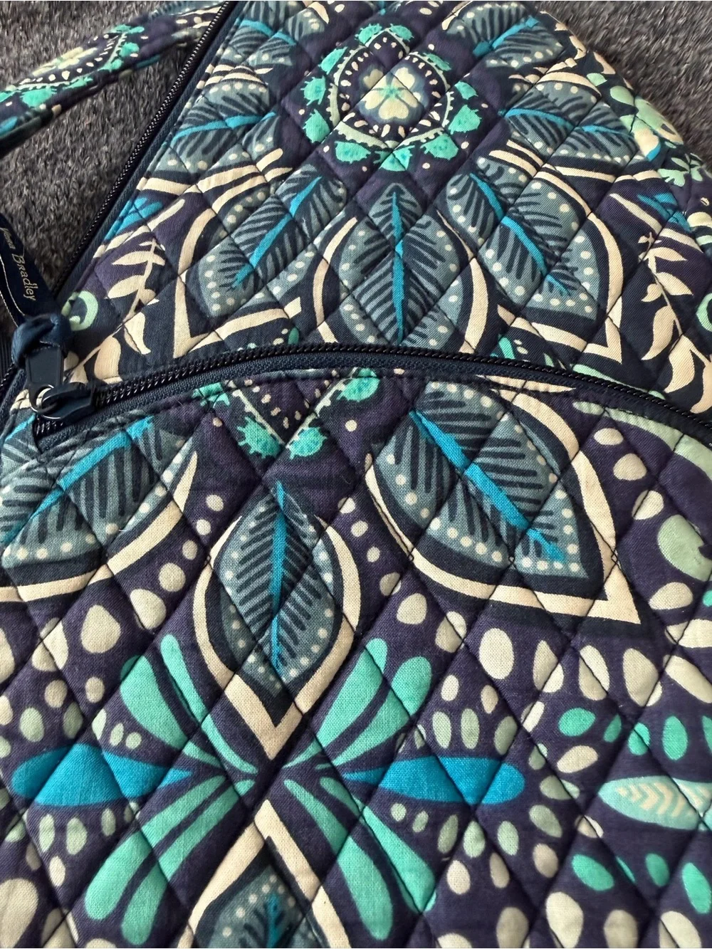 Vera Bradley Blue Island Medallion Essential Sling Backpack